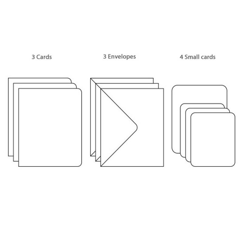 Composition of Flower illustration card set ver.6
