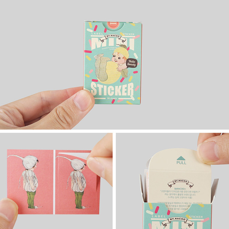 Detail of NACOO Sweety Mini Label Sticker Pack