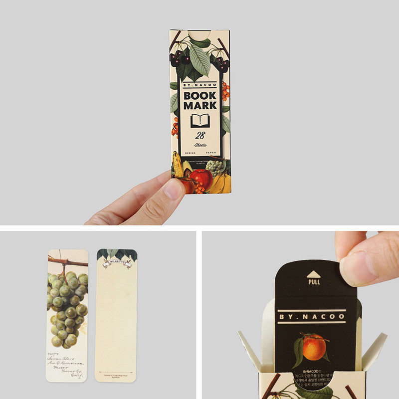 Smart package - NACOO Fruits Bookmark Pack