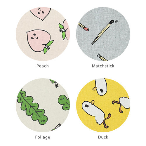 Jam Jam pattern zipper small tote bag