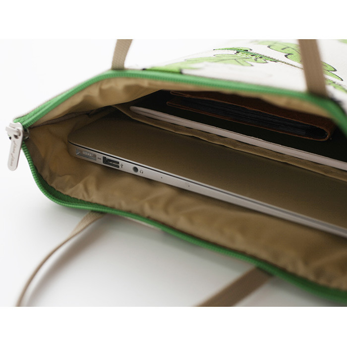 Detail of Jam Jam pattern zipper small tote bag