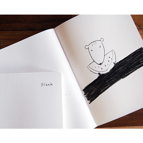 White A5 size plain notebook