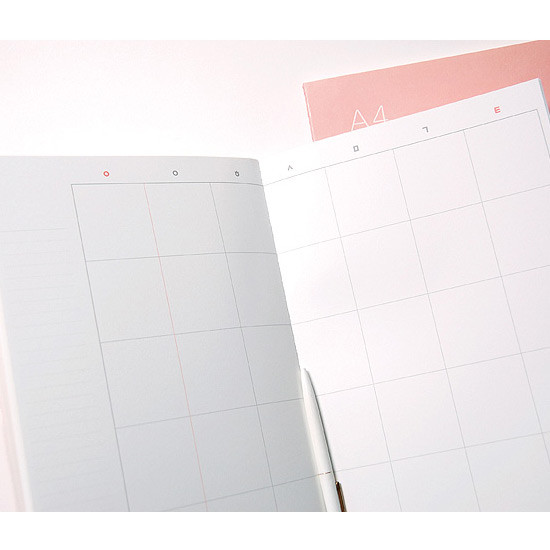 Monthly plan - A4 size slim undated monthly planner