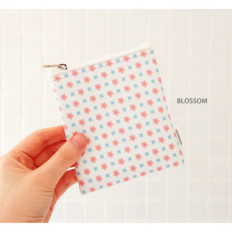 Blossom - Pattern small zipper flat pouch Blossom - Pattern small zipper flat pouch