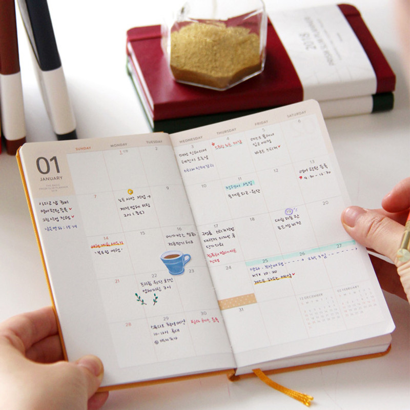 Monthly plan - 2018 Prism slim monthly dated planner scheduler Monthly plan - 2018 Prism slim monthly dated planner scheduler