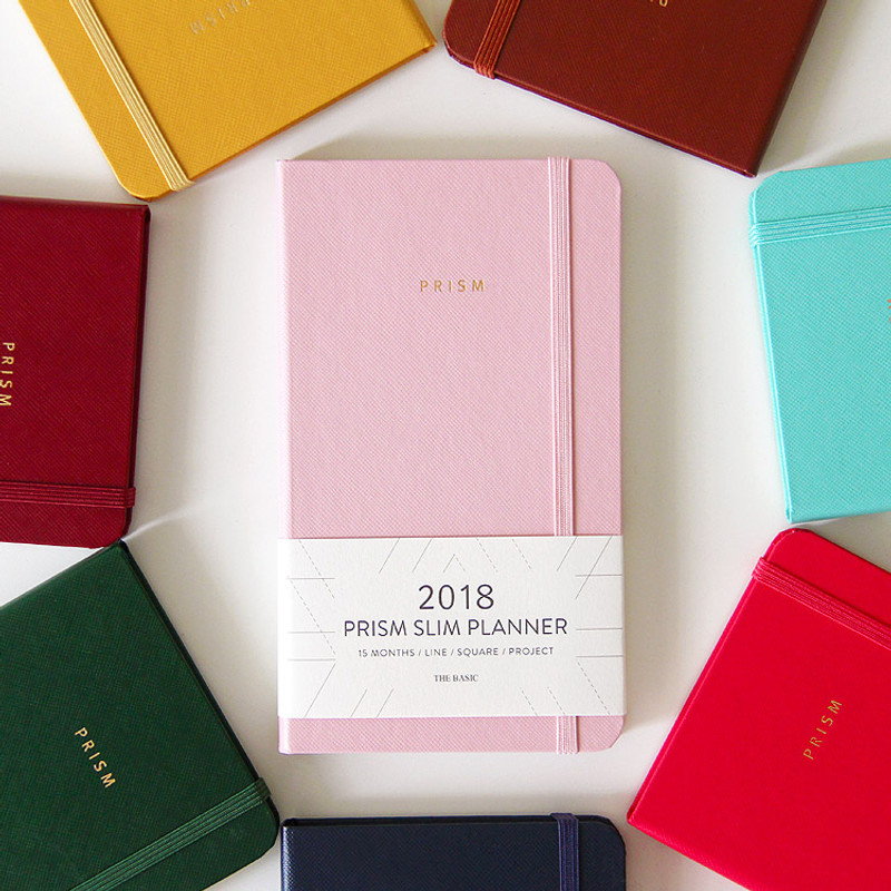 2018 Prism slim monthly dated planner scheduler 2018 Prism slim monthly dated planner scheduler
