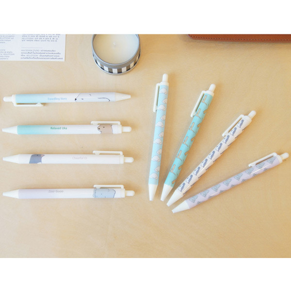 Noro story knock retractable black ballpoint pen