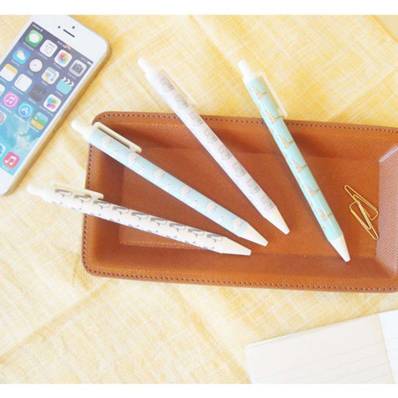 Noro story knock retractable black ballpoint pen