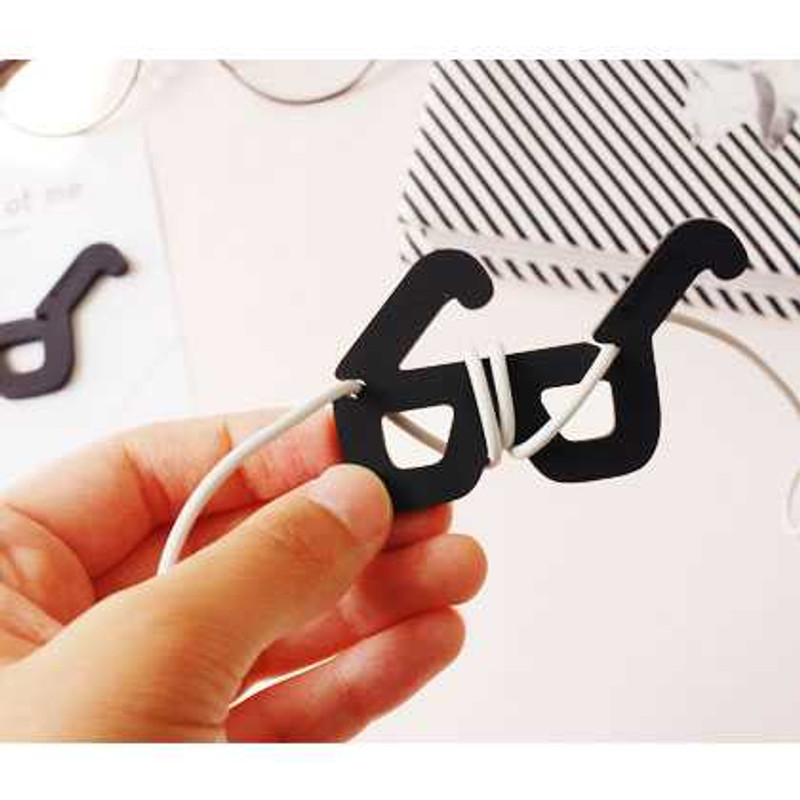 Look at me earphone cable winder - glasses