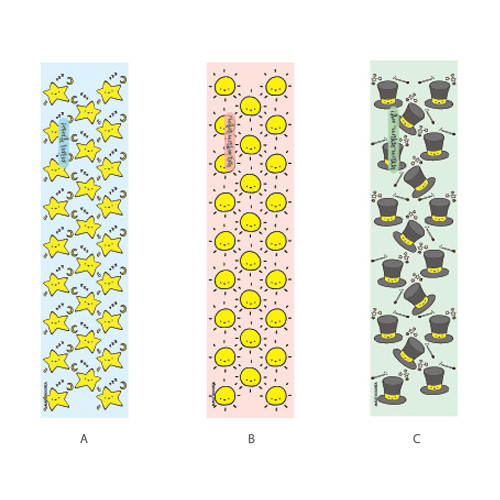 A, B, C - Cheer up knock retractable black ballpoint pen