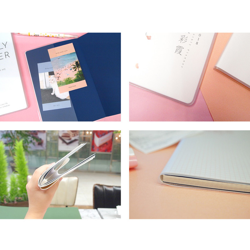 Detail of 2018 Blue umbrella dated monthly planner scheduler  Detail of 2018 Blue umbrella dated monthly planner scheduler