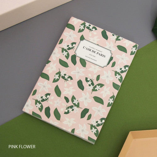 Pink flower - Mellow pattern undated weekly diary