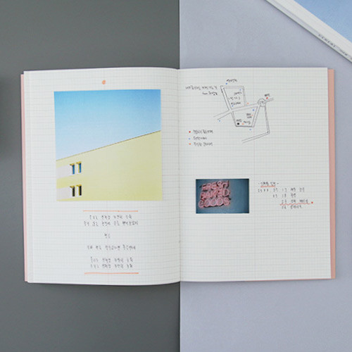 Grid note - Oui mais non A5 undated weekly diary