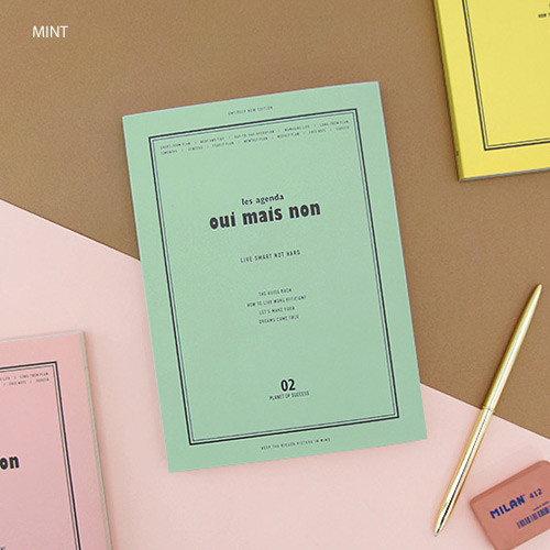 Mint - Oui mais non A5 undated weekly diary