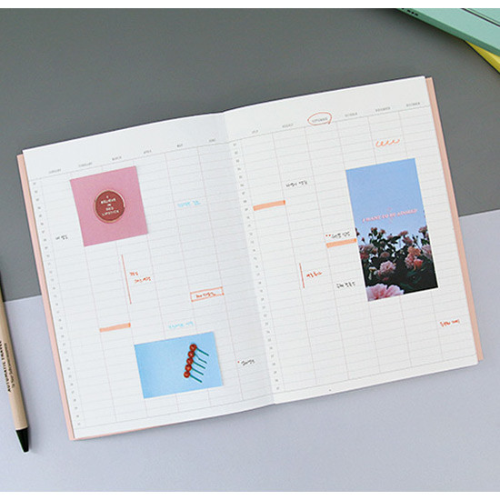 Yearly plan - Oui mais non A5 undated weekly diary