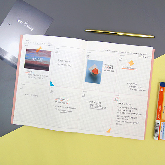 Weekly plan - Oui mais non A5 undated weekly diary