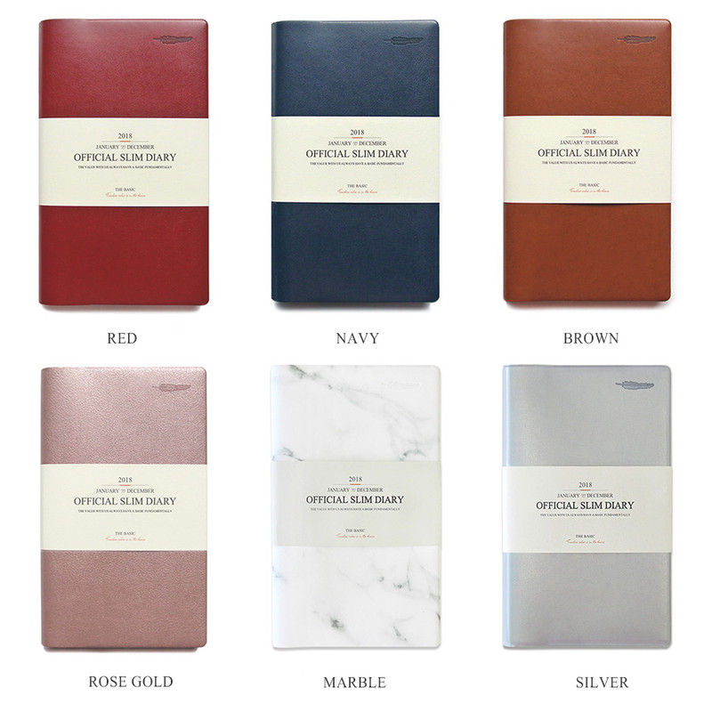 Colors of The Basic official slim undated weekly diary  Colors of The Basic official slim undated weekly diary