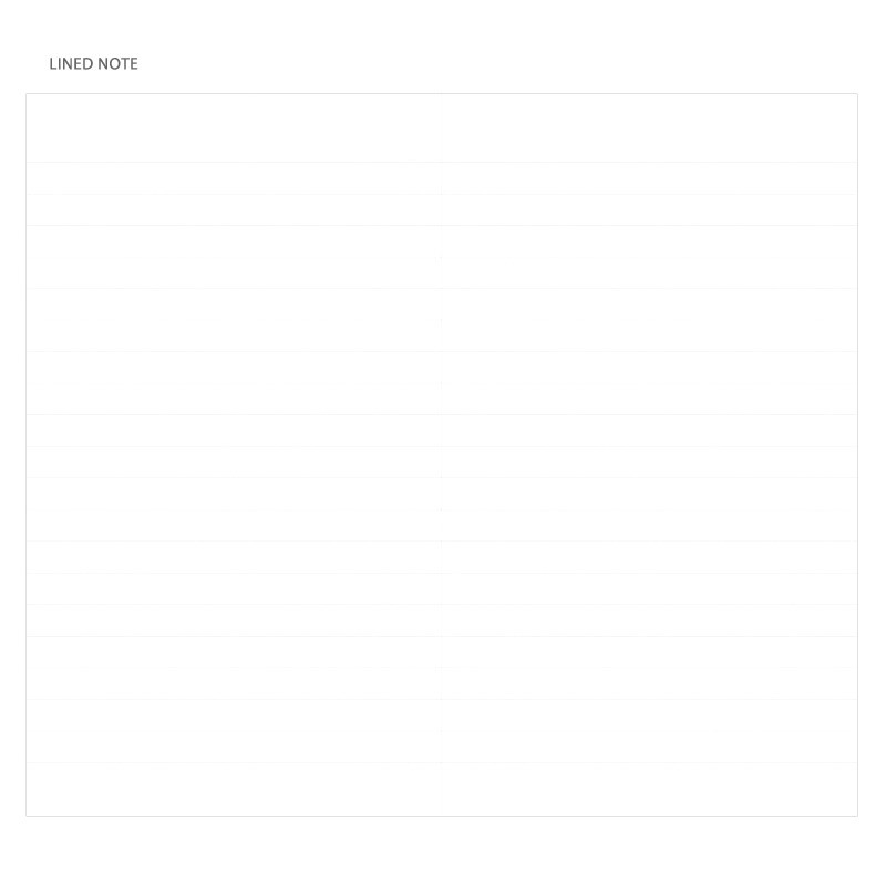 Lined note - Willow pattern slim undated diary scheduler 