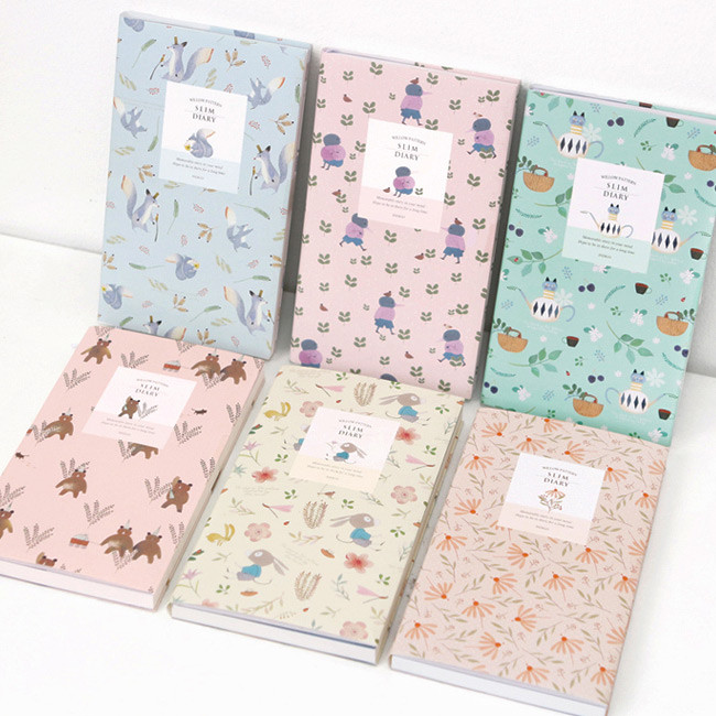 Willow pattern slim undated diary scheduler 