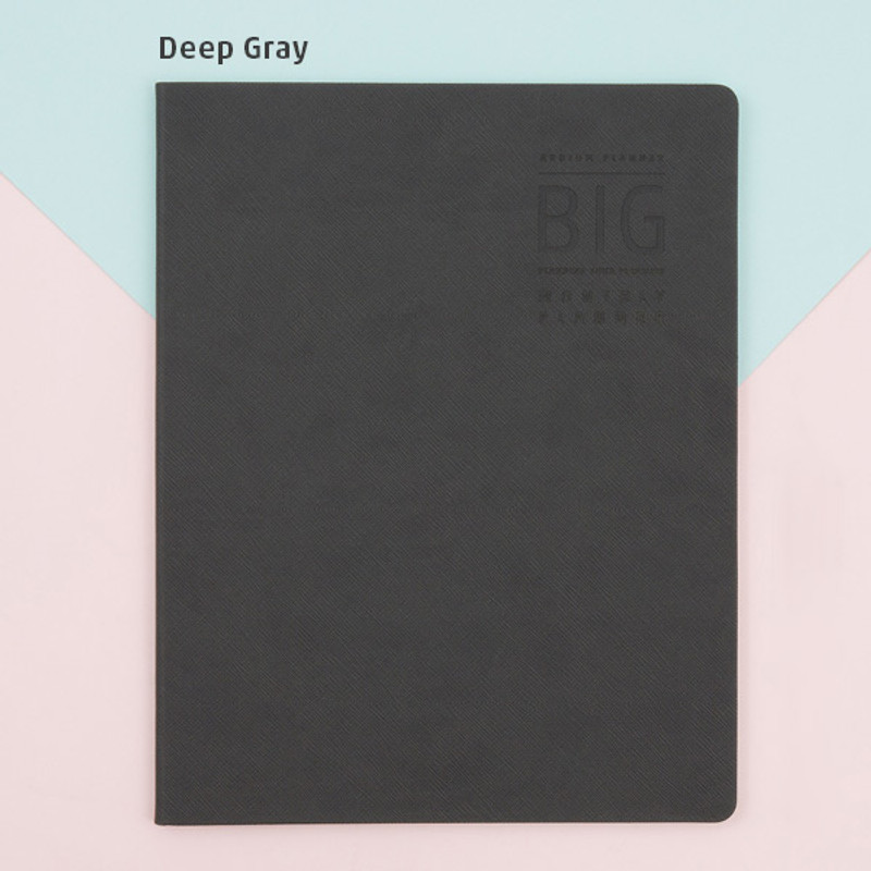 Deep gray - 2018 Premium big dated monthly planer Deep gray - 2018 Premium big dated monthly planer