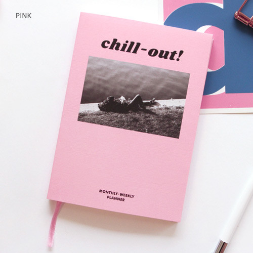 Pink - Chill out undated weekly planner