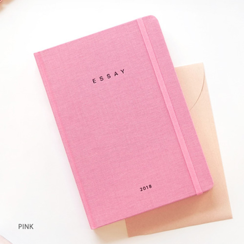 Pink - 2018 Essay B6 dated weekly diary
