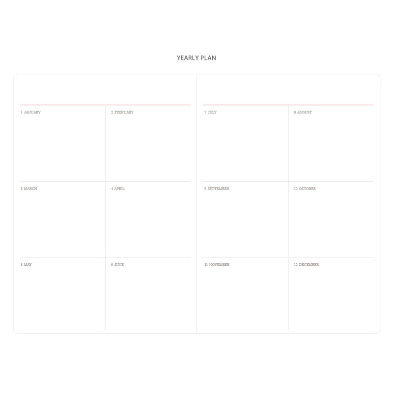 Yearly plan - 2018 Moment large dated daily diary