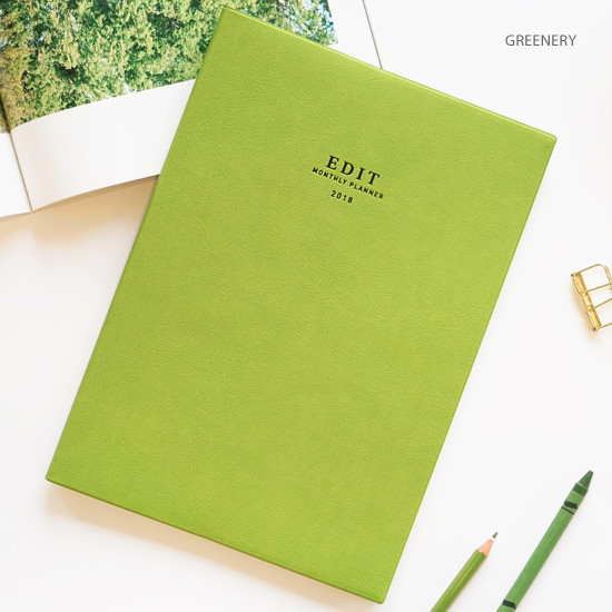 Greenery - 2018 Edit B5 dated monthly planner