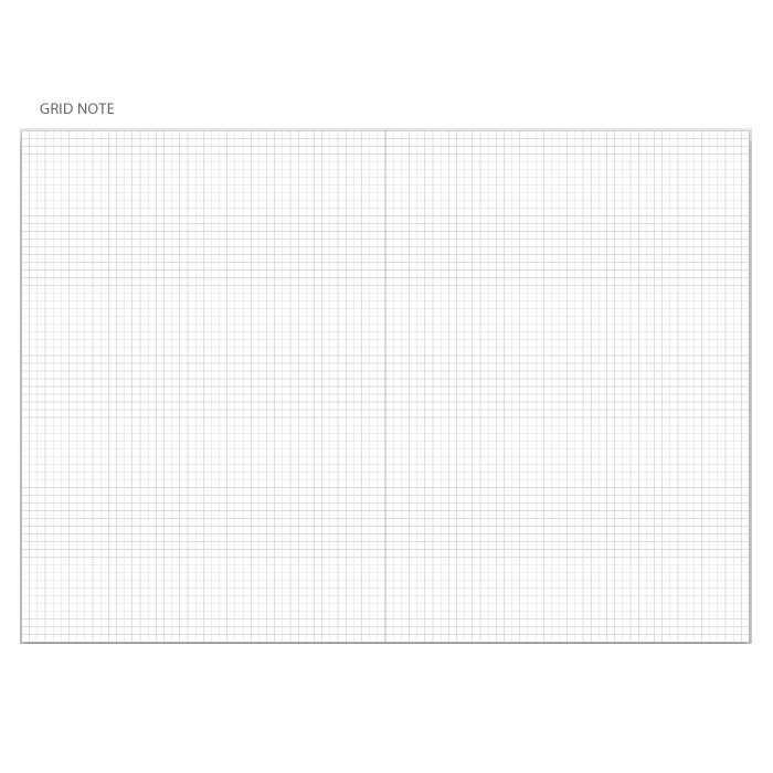 Grid note - 2018 Edit B5 dated monthly planner
