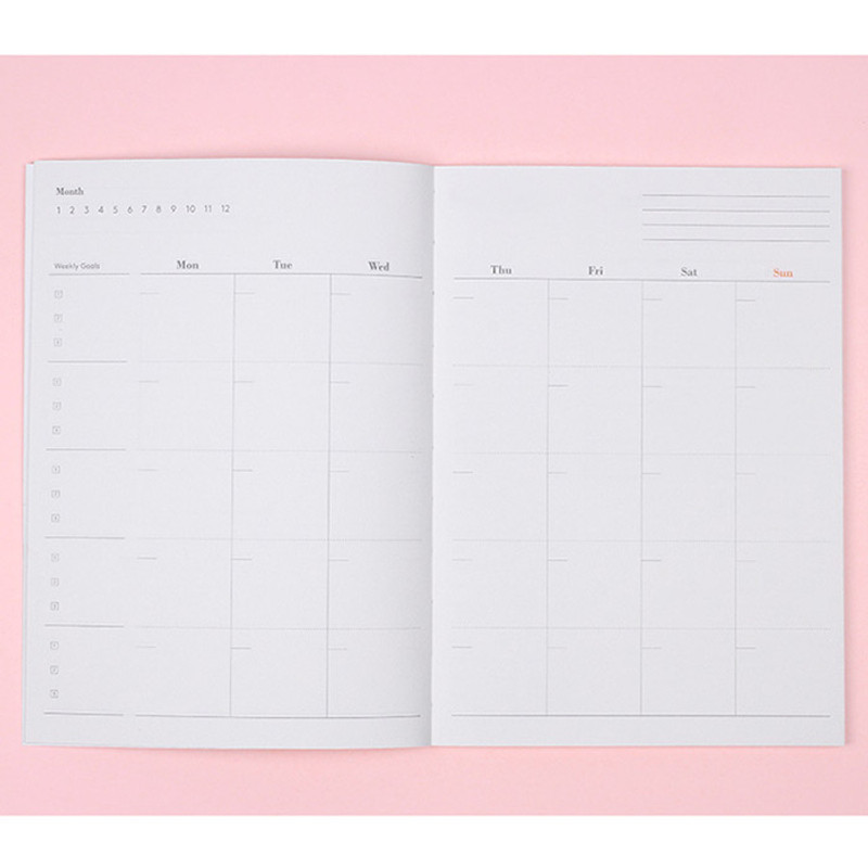 Monthly plan - Garden one month small undated planner