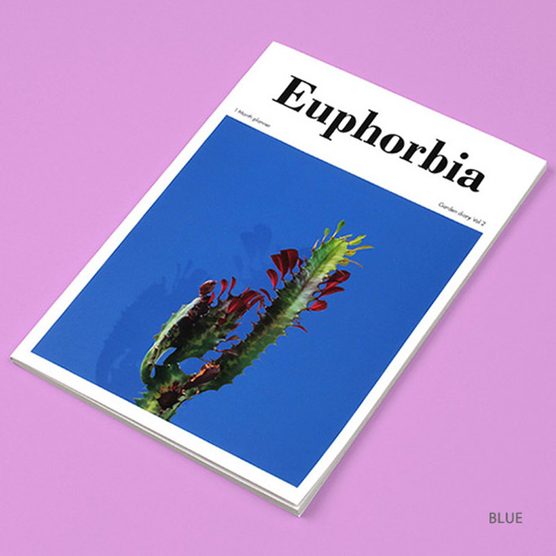 Blue - Garden one month small undated planner