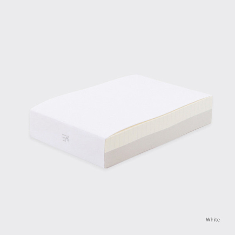 White - Spring feelings small grid and plain notepad White - Spring feelings small grid and plain notepad