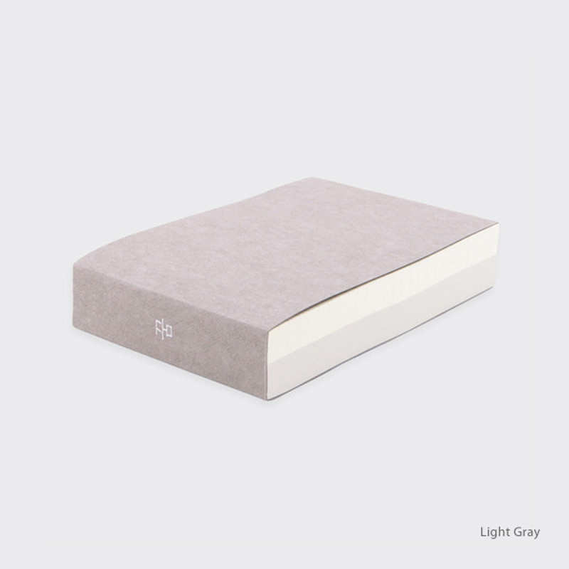 Light gray - Spring feelings small grid and plain notepad Light gray - Spring feelings small grid and plain notepad