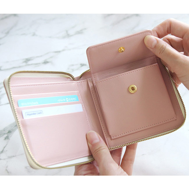 Gunmangzeung Caily zip around small wallet - fallindesign