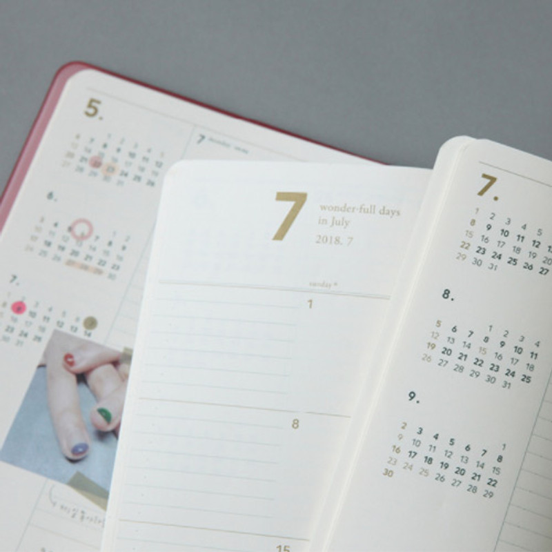 2018 Notable memory A4 dated weekly planner 2018 Notable memory A4 dated weekly planner
