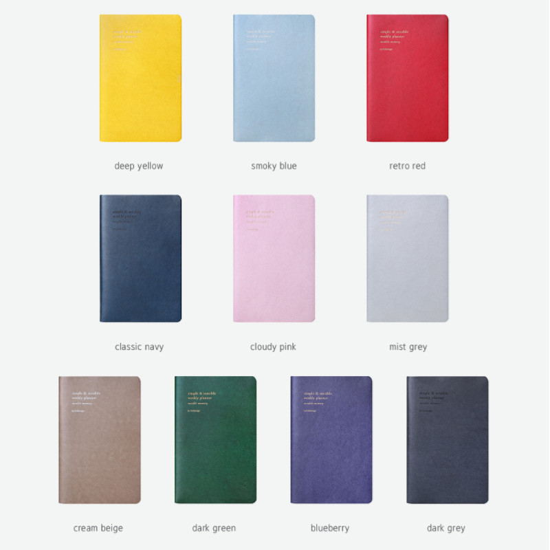 Colors of 2018 Notable memory medium dated weekly planner Colors of 2018 Notable memory medium dated weekly planner