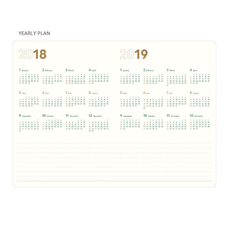Yearly plan - 2018 Notable memory slim small dated weekly planner Yearly plan - 2018 Notable memory slim small dated weekly planner