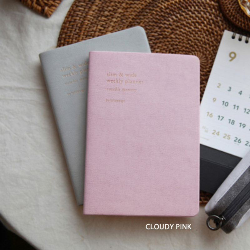 Cloudy pink - 2018 Notable memory slim small dated weekly planner Cloudy pink - 2018 Notable memory slim small dated weekly planner
