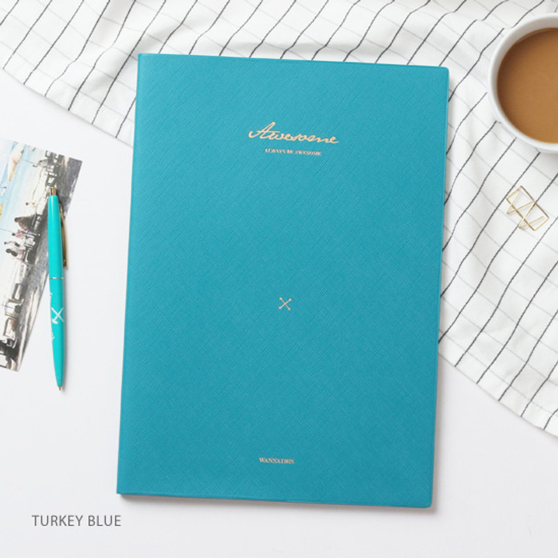 Turkey blue - 2018 Awesome large dated monthly planner