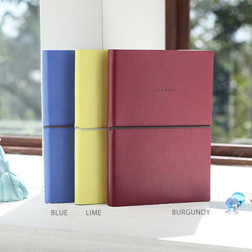 Agenda large undated weekly diary