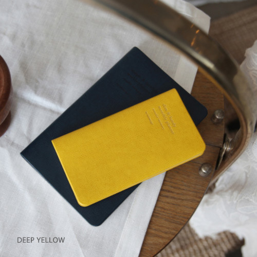Deep yellow - 2018 Notable memory slim handy dated monthly planner