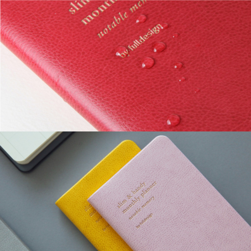 Detail of 2018 Notable memory slim handy dated monthly planner