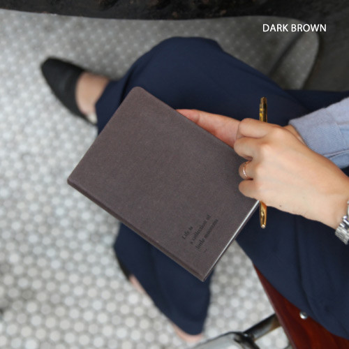 Dark brown - 2018 Making memory small dated daily planner