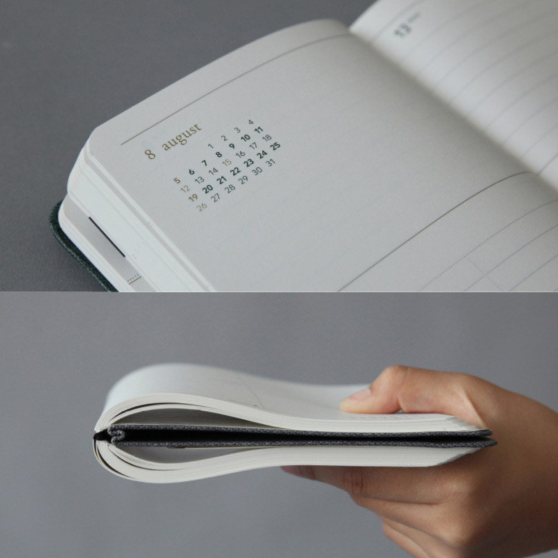 Detail of 2018 Making memory small dated weekly planner