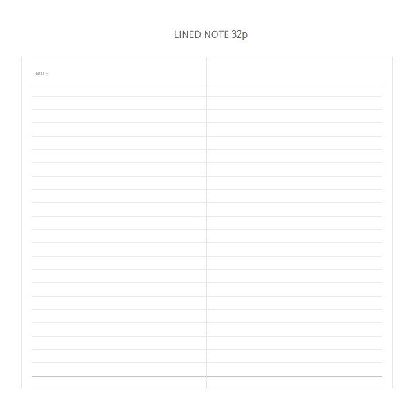 Lined note - 2018 Daily log dated monthly diary scheduler 