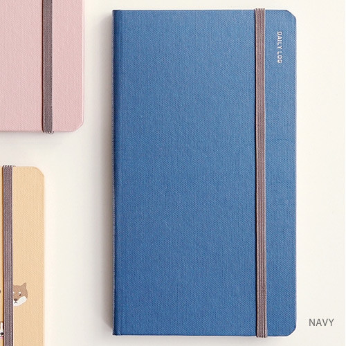 Navy - 2018 Daily log dated monthly diary scheduler 