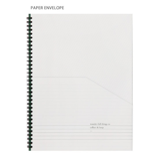 Paper envelope - 2018 Second spiral A4 dated monthly planner