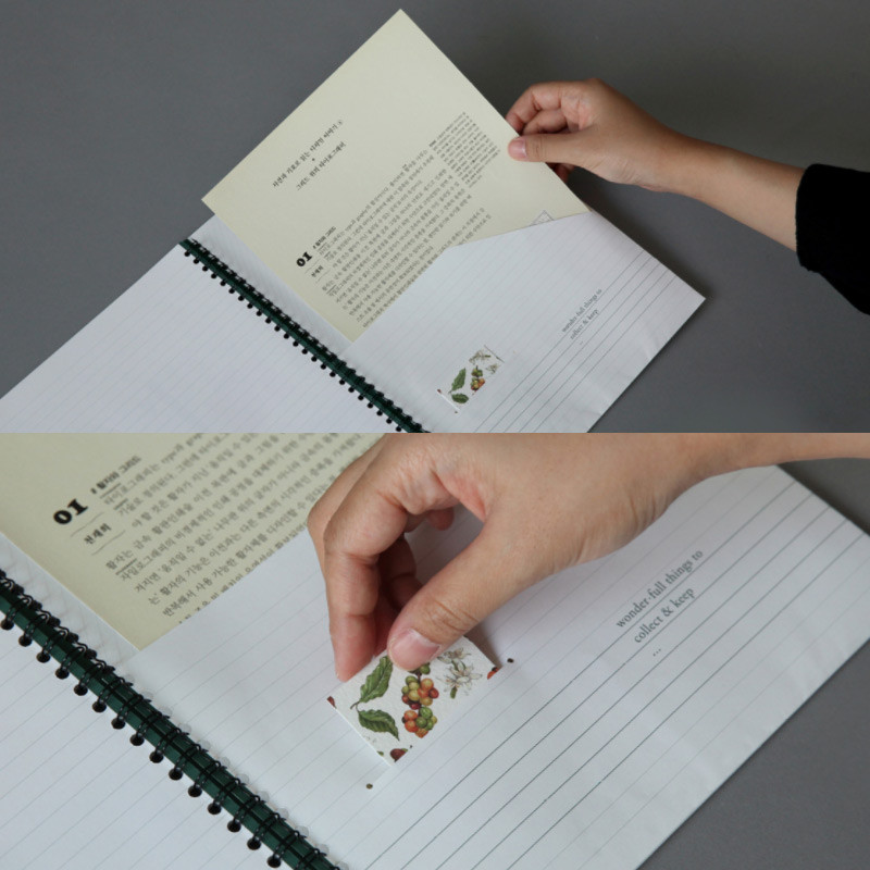 Detail of 2018 Second spiral A4 dated monthly planner