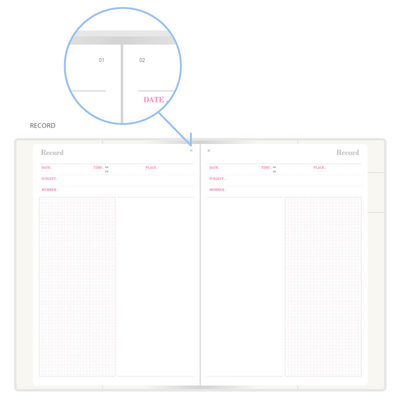 Free note(Record) - 2018 Eat play work mate dated weekly diary 