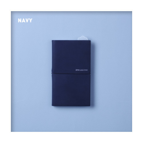 Navy - 2018 Cloud story dated weekly diary scheduler 